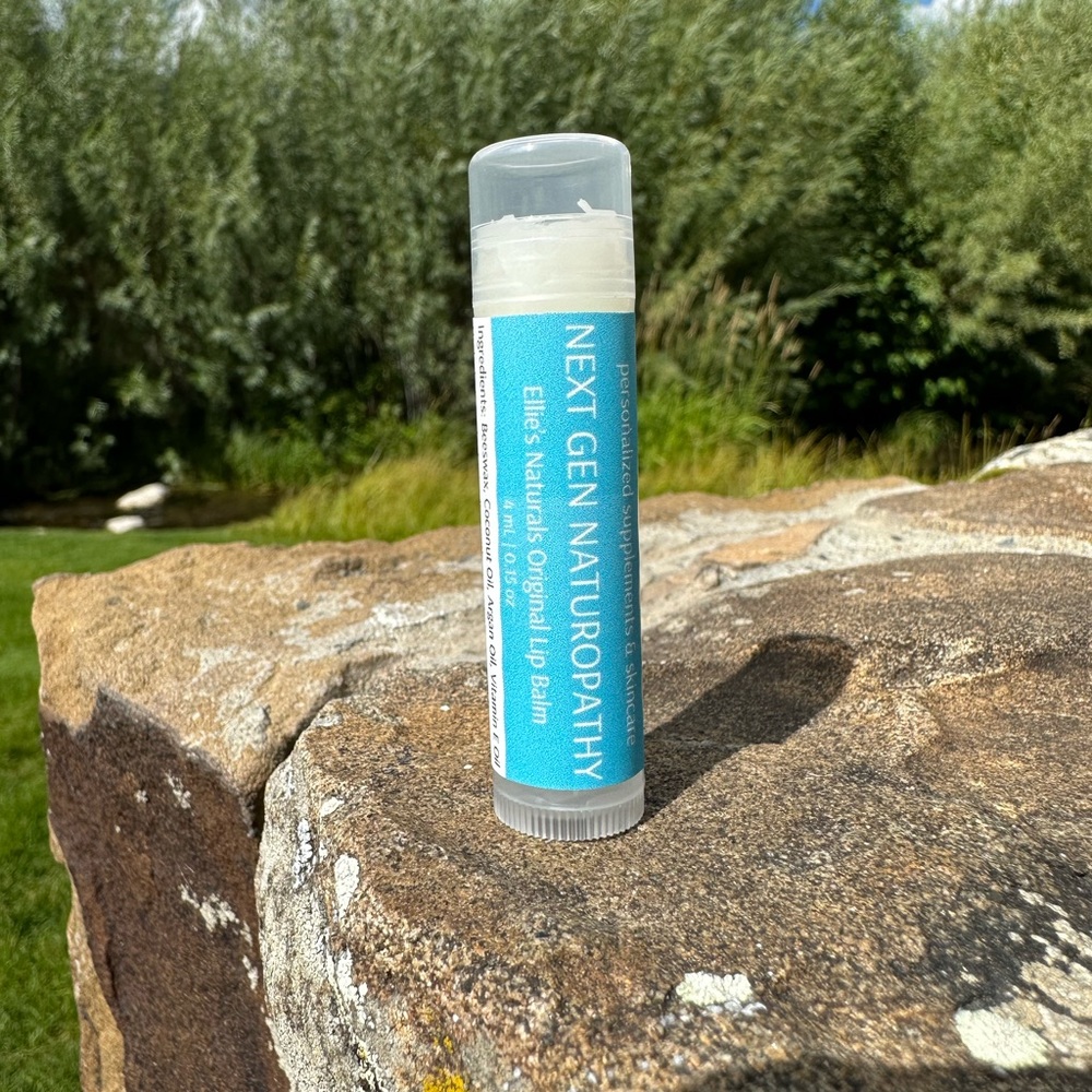 Organic homemade lip balm